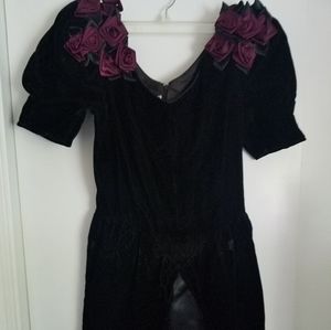 Black Rose Sheath Dress